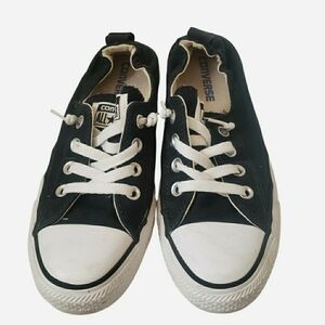 Converse All Stars Womens Black and White Sneakers Size 8